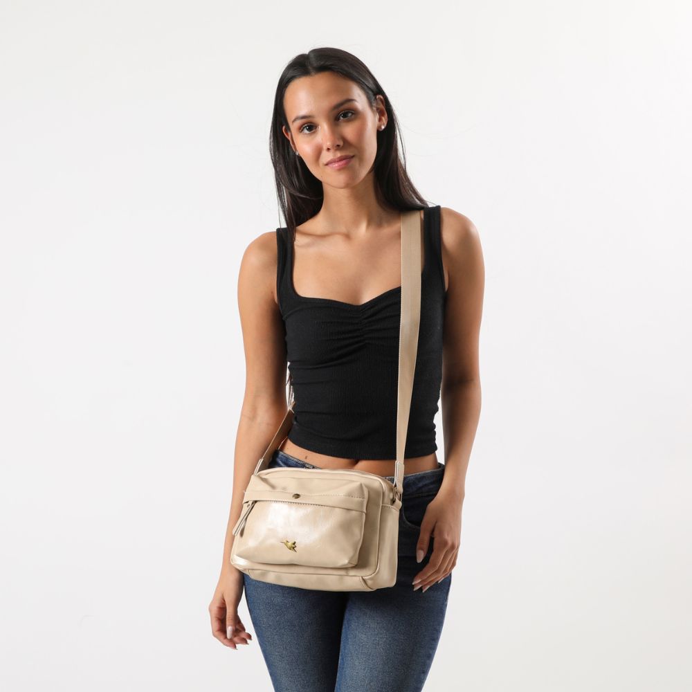 Cartera Cruzada Cosmic Beige Tatienne