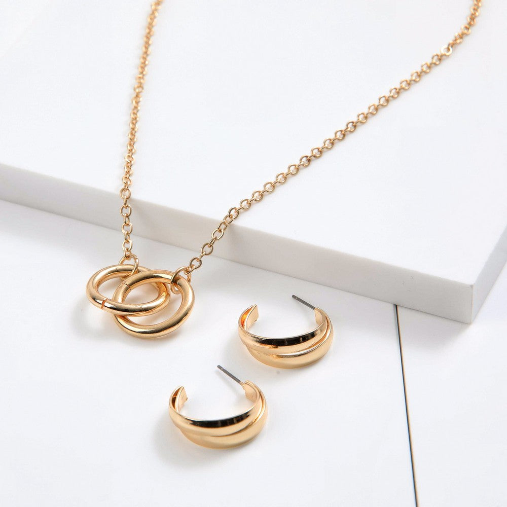 Set De Collar Wendy Dorado I-D