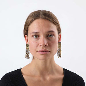 Aros Largo Sahara Dorado Humana