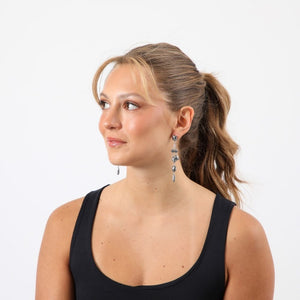 Aros Largo Selena Dorado Humana