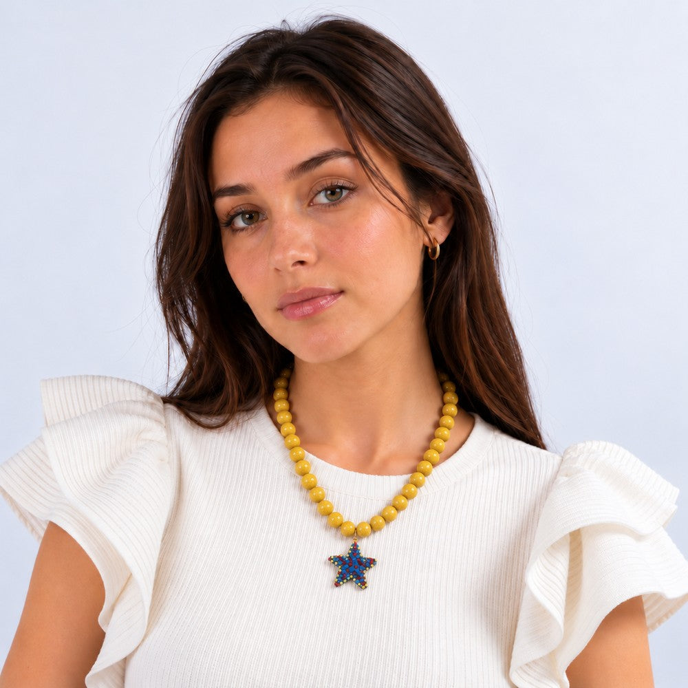 Collar Ceramica Multicolor Maretta Humana