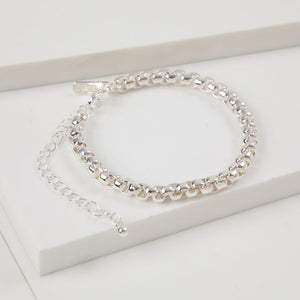 Pulsera Blanda Olivia Plateada Humana