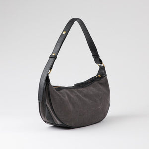 Cartera Hombro Brida Canvas Gris Humana