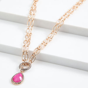 Collar Cadena Eslabones Largos Dorado Tatienne