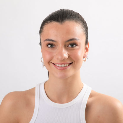 Set De Aros Jessa Plateado I-D
