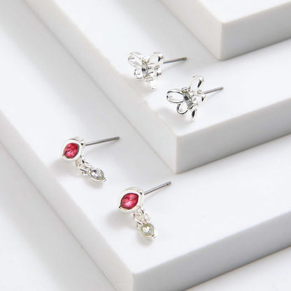 Set De Aros Tara Plateado I-D