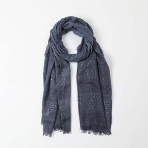 Pañuelo Liso Azul Lentejuelas Humana