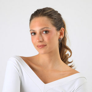 Set De Aros Itzel Plateado Humana