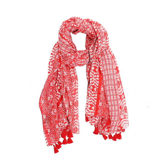 Pañuelo Estampado Diseños Rojo Humana
