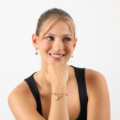 Aros Argolla Vacay Charms 18 Dorado i-D