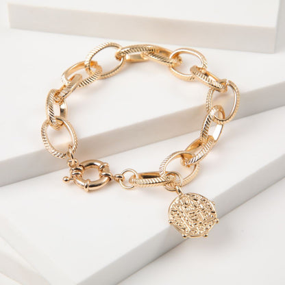 Pulsera Blanda Especial Chain 4 Dorado i-D