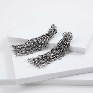 Aros Largo Filippa Plateado Tatienne