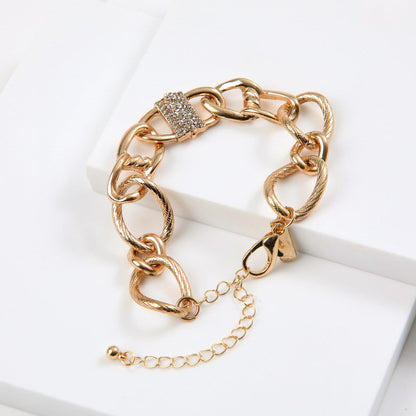 Pulsera Blanda Jade Dorado Humana