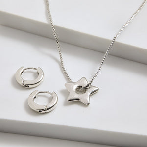 Set De Collar Queta Plateado I-D