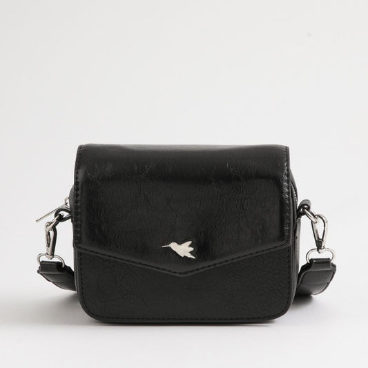 Cartera Bandolera Lena Ecocuero Negro Tatienne