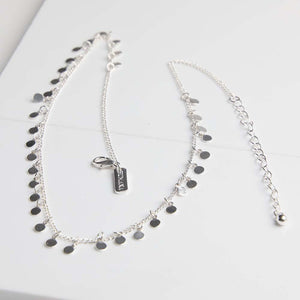 Collar Corto Plateado Essential Coins Humana