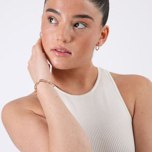 Pulsera Arena Eslabon dorado ID