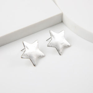 Aros Pegado Palma Plateado Humana