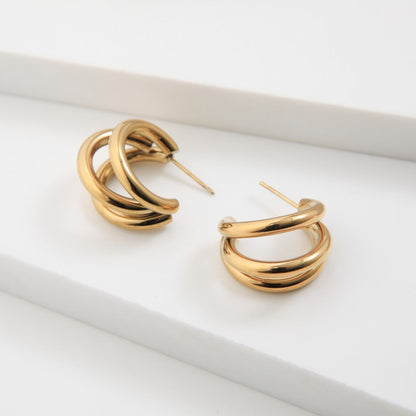 Aros Argollas Ryan Gold Humana