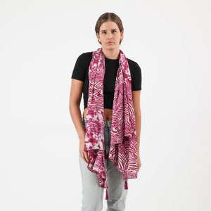 Pañuelo Estampado Solano Morado i-D