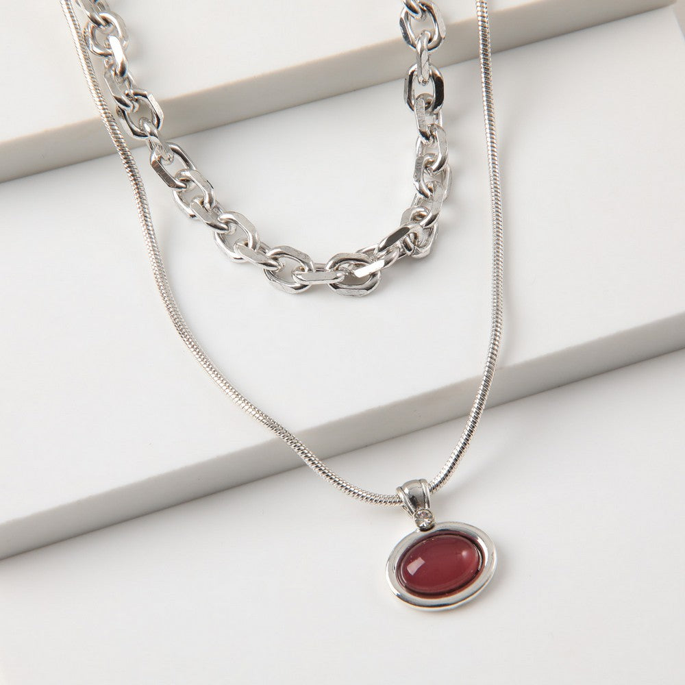 Collar Corto Kiara Plateado Humana