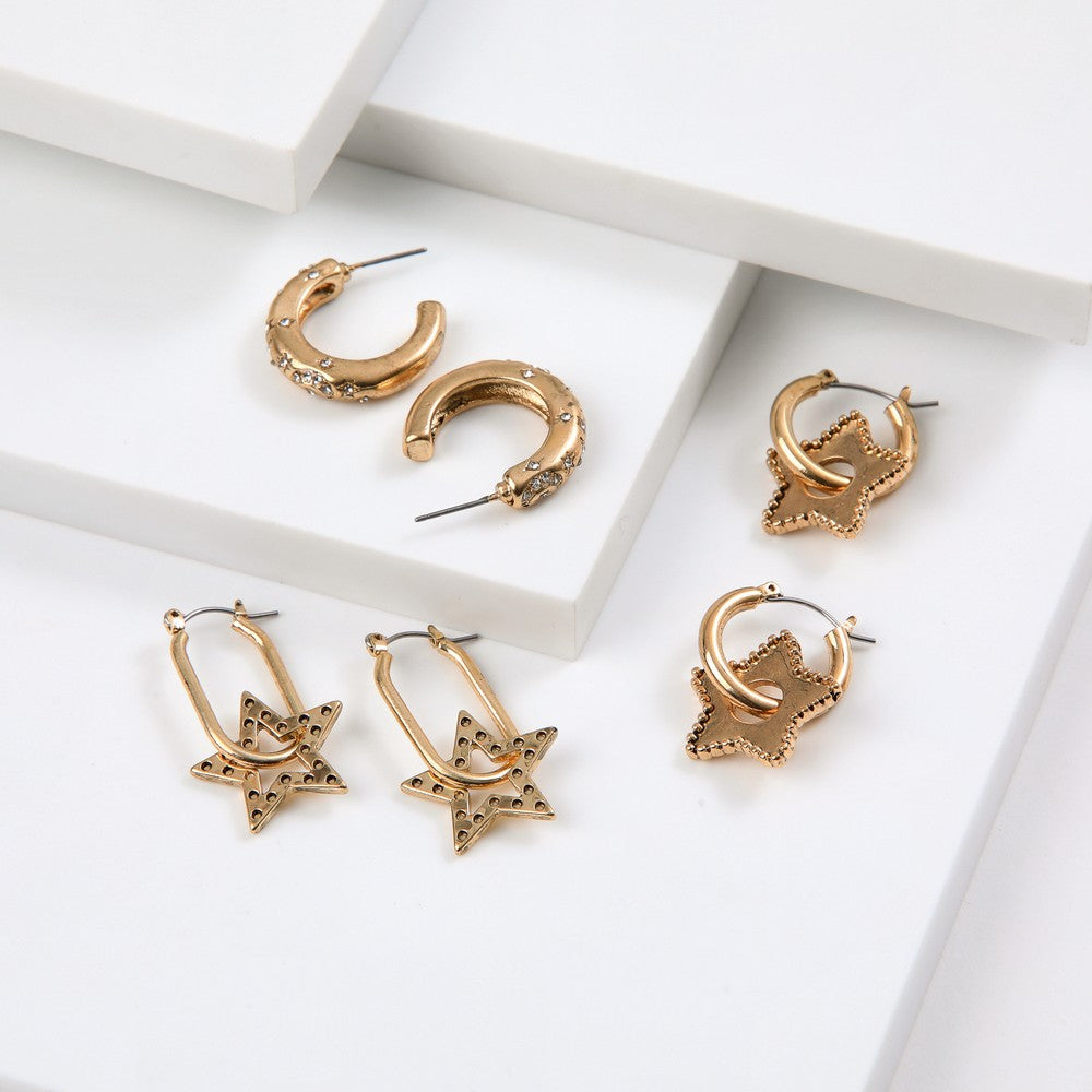Set De Aros Tomy Dorado Humana