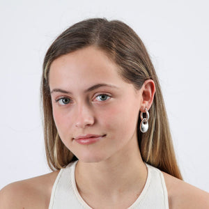 Aros Argolla Melt Plateado Humana