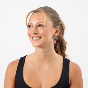 Aros Mediano Aida Dorado Humana