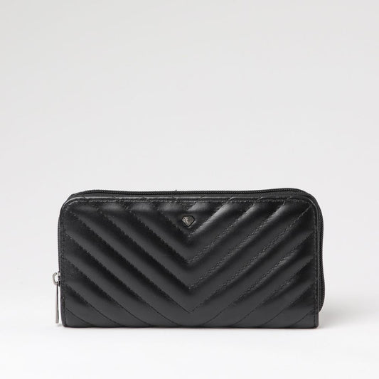 Billetera Grande Quilted Negra i-D