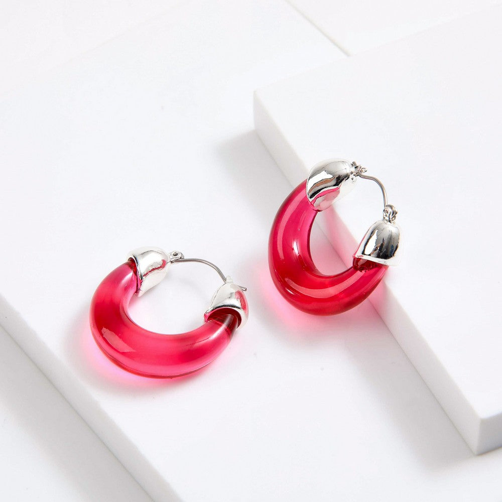 Aros Argollas Teresa Plateado I-D