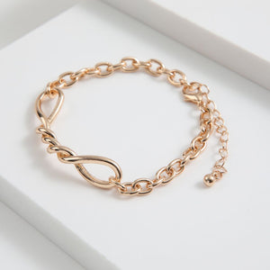 Pulsera Infinito Cadena dorada ID