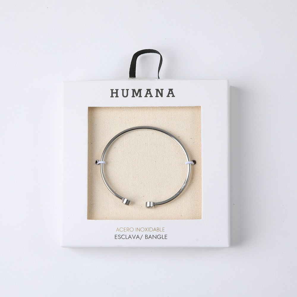 Brazalete Pulsera Malika Silver Humana