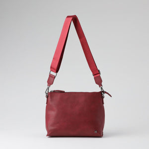 Cartera Bandolera Berta Ecocuero Burdeo Humana