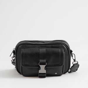 Cartera Bandolera Bignonia Ecocuero Negro ID