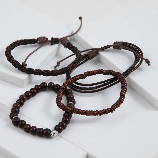 Set Pulseras Santino Café Gorillaz by Bobs