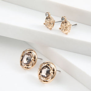 Set De 2 Aros Dorado Tatienne
