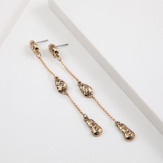 Aros Largo Leyre Dorado Humana