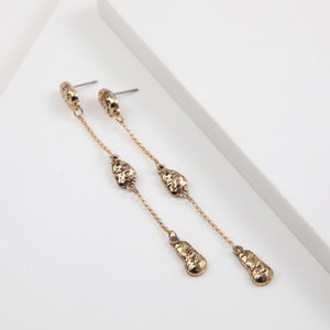 Aros Largo Leyre Dorado Humana