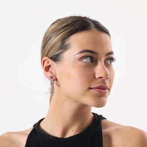 Set Aros Solano Plateados Humana