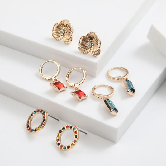 Set de 4 aros Esme Dorado ID