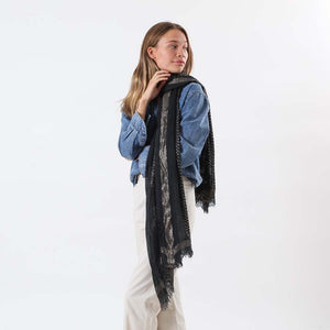 Pañuelo Liso Reims Negro Tatienne