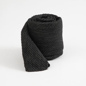 Pañuelo Liso Amelie Plisado Negro Tatienne