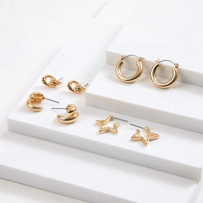 Set De Aros Marina Dorado I-D
