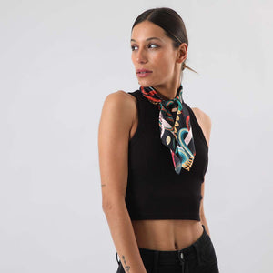 Bandana Snake Negra i-D