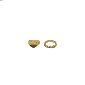 Set Anillos Vivid Dorado Humana