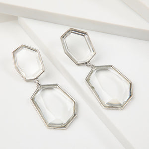 Aros Largos Elena Plateado Humana