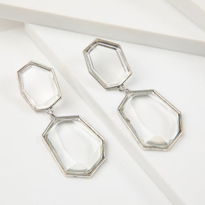 Aros Largos Elena Plateado Humana