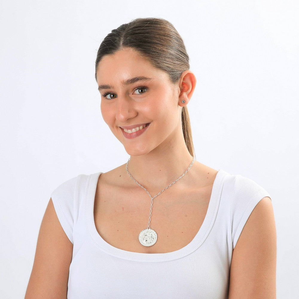 Collar Corto Reina Plateado I-D