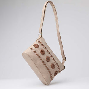 Cartera Cruzada Flower Beige Humana