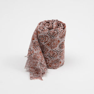 Pañuelo Estampado Cercis Rosado I-D